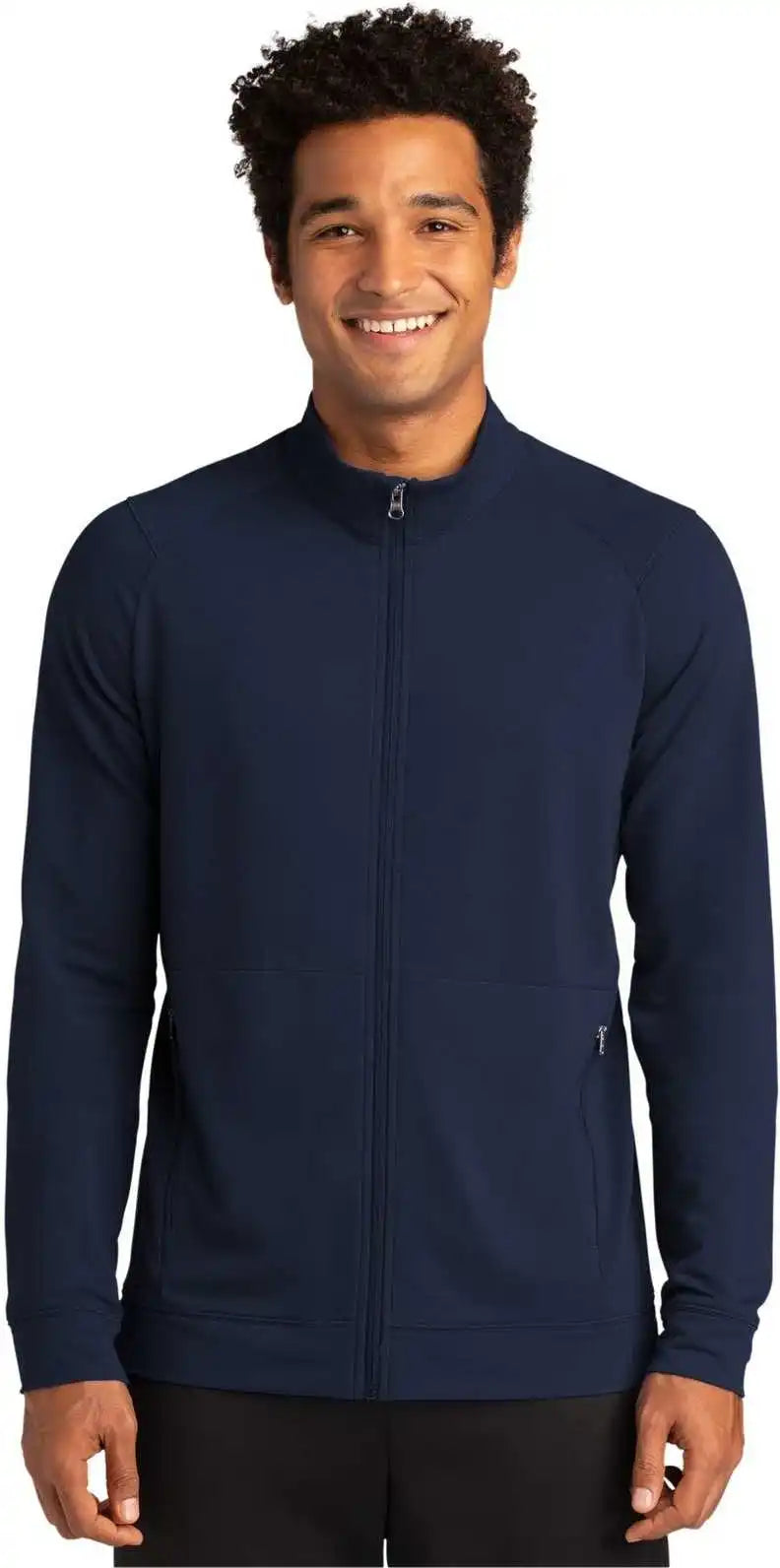 Sport Tek St560 Wick Flex Fleece Full Zip True Navy