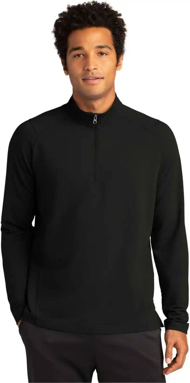 Sport Tek St561 Wick Flex Fleece 1/4 Zip Black