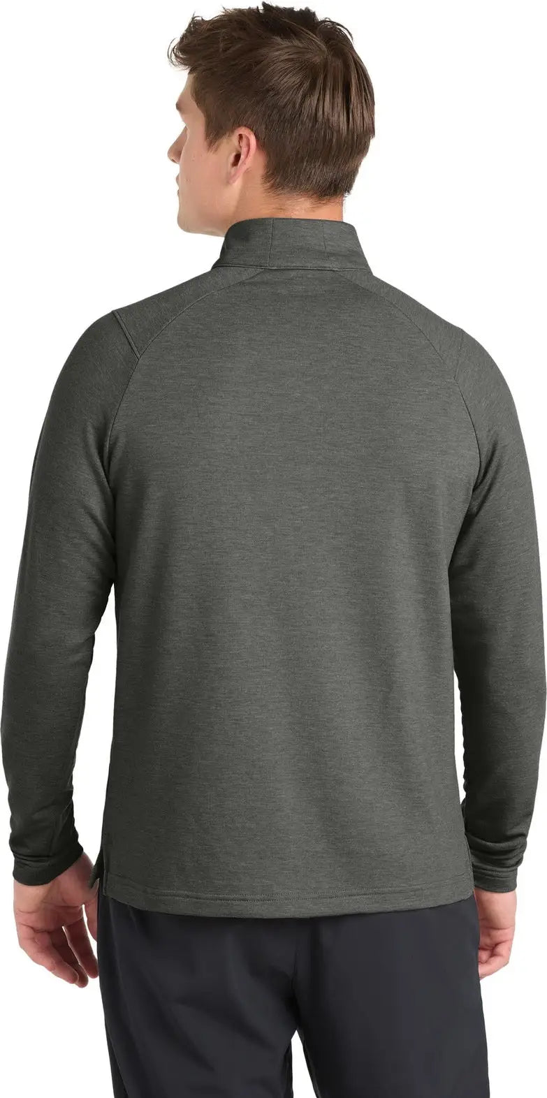 Sport-tek St561 Sport-wick Flex Fleece 1/4-zip - Dark Gray Heather