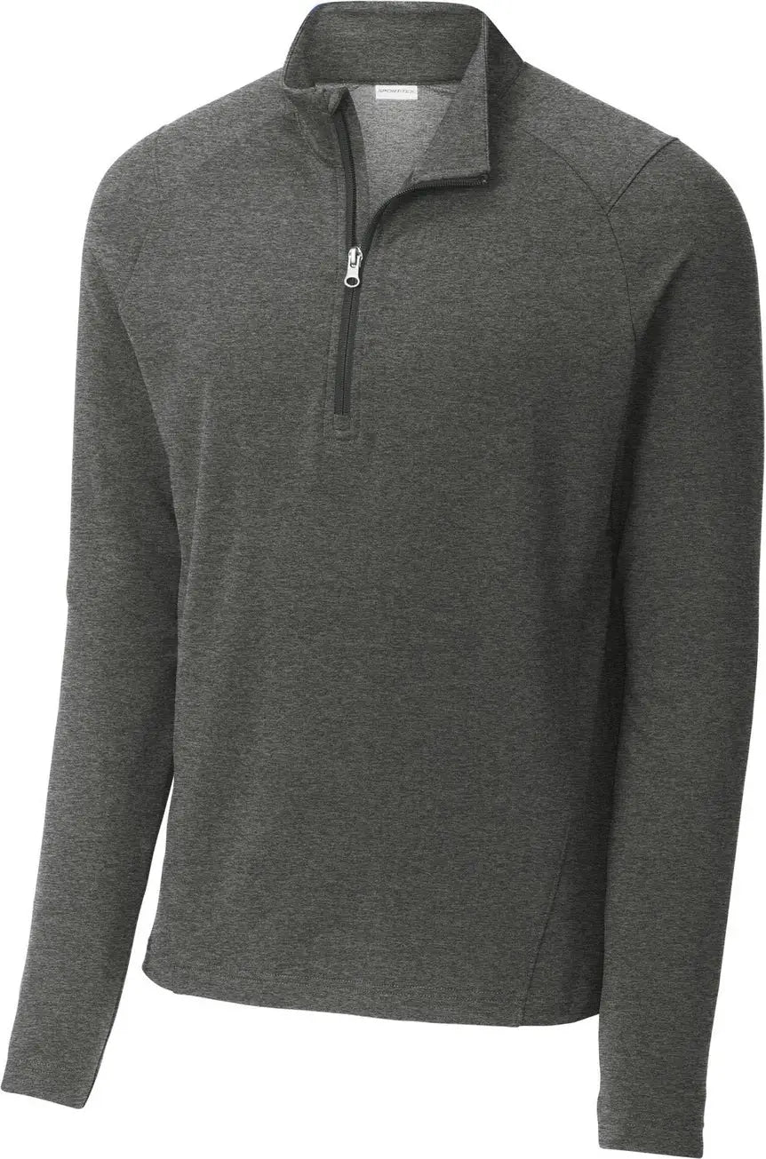 Sport-tek St561 Sport-wick Flex Fleece 1/4-zip - Dark Gray Heather