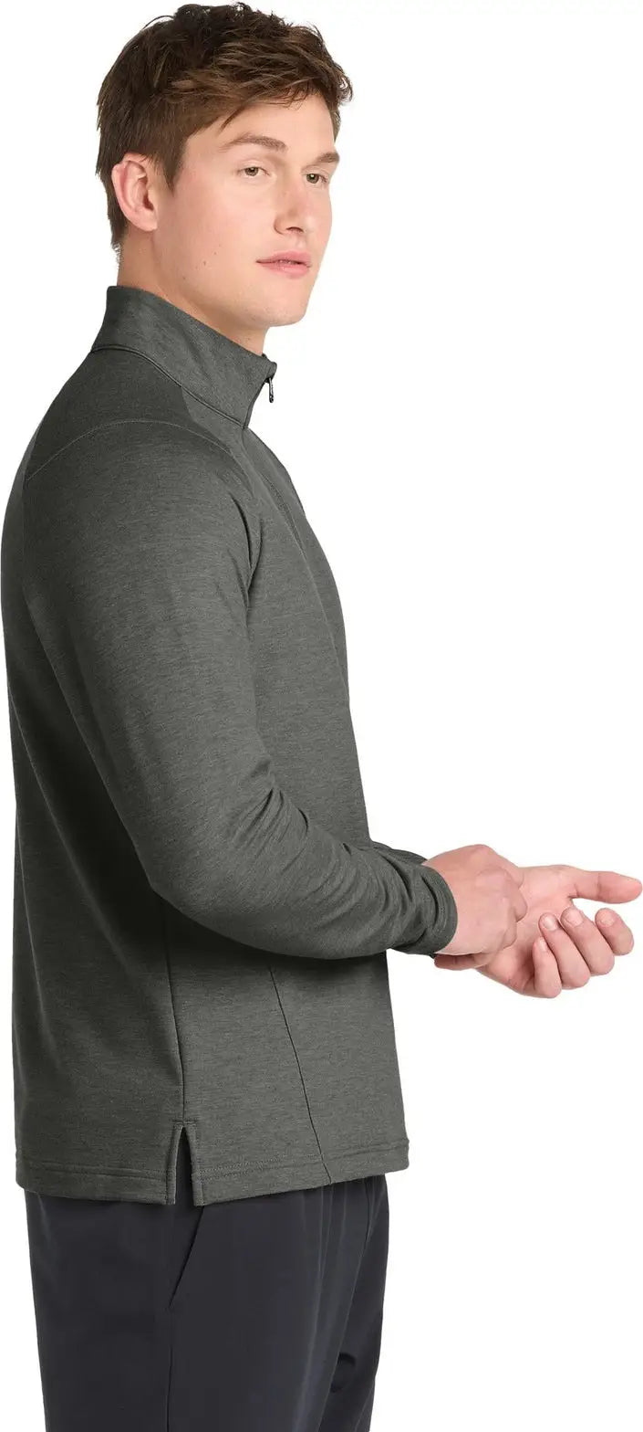 Sport-tek St561 Sport-wick Flex Fleece 1/4-zip - Dark Gray Heather