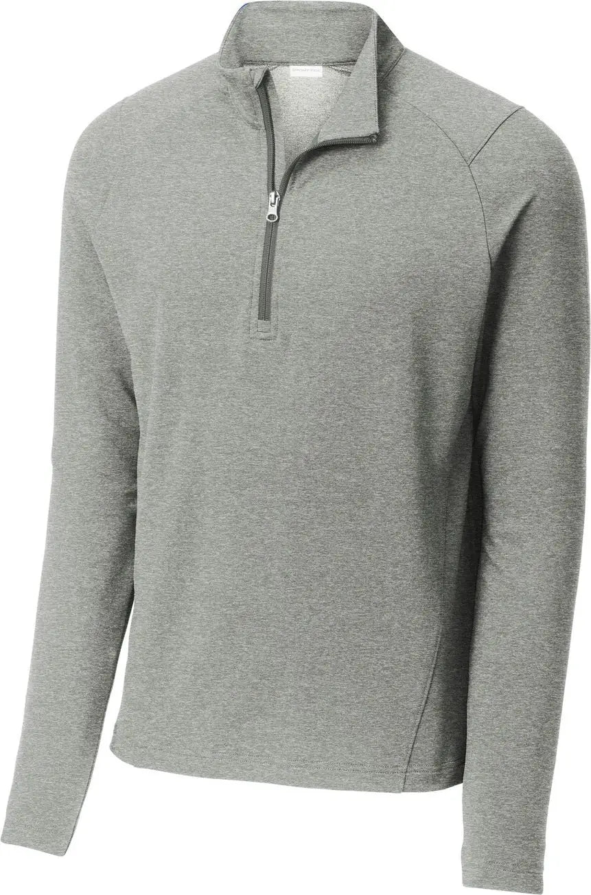 Sport-tek St561 Sport-wick Flex Fleece 1/4-zip - Light Gray Heather
