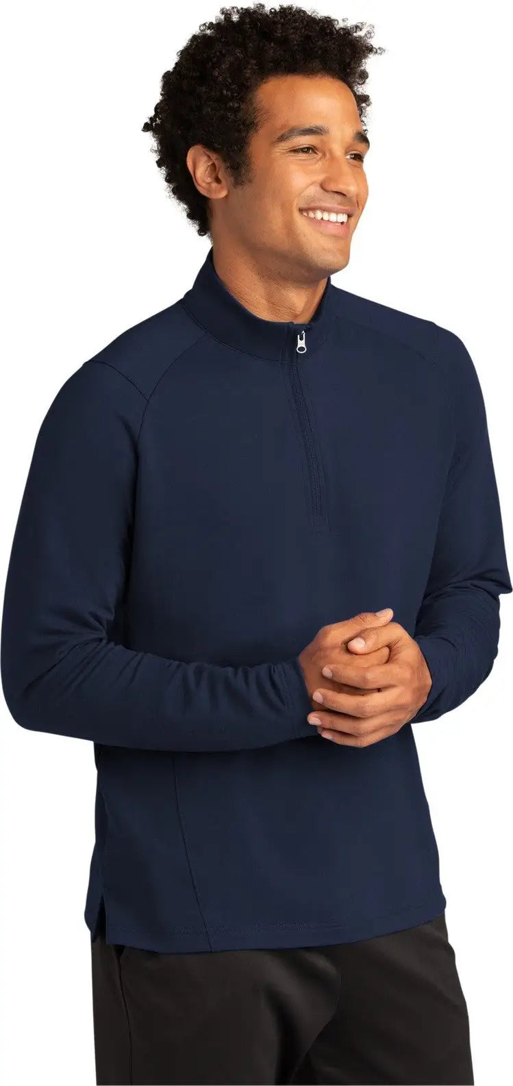 Sport-tek St561 Sport-wick Flex Fleece 1/4-zip - True Navy