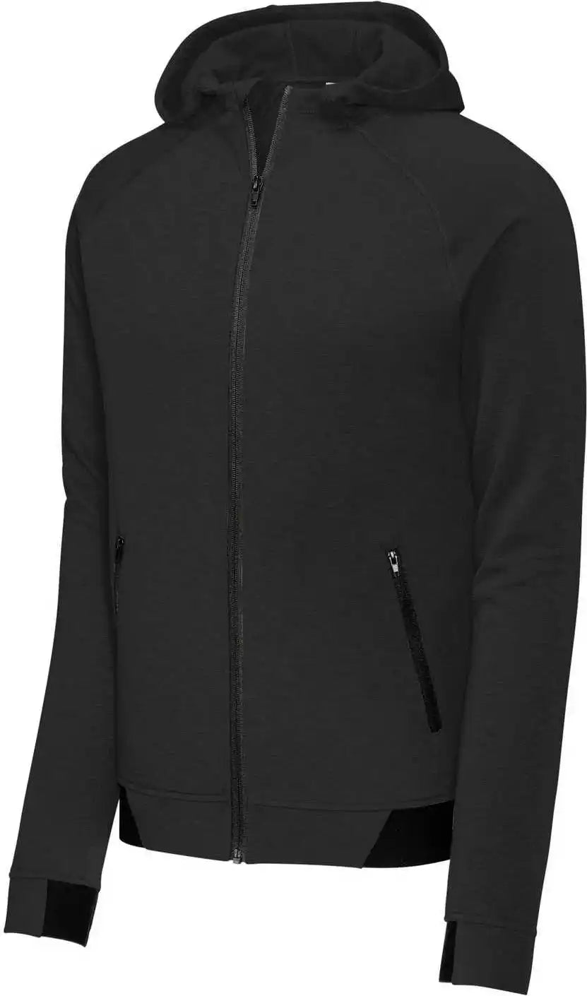 Sport-tek St570 Posicharge Strive Hooded Full-zip - Black