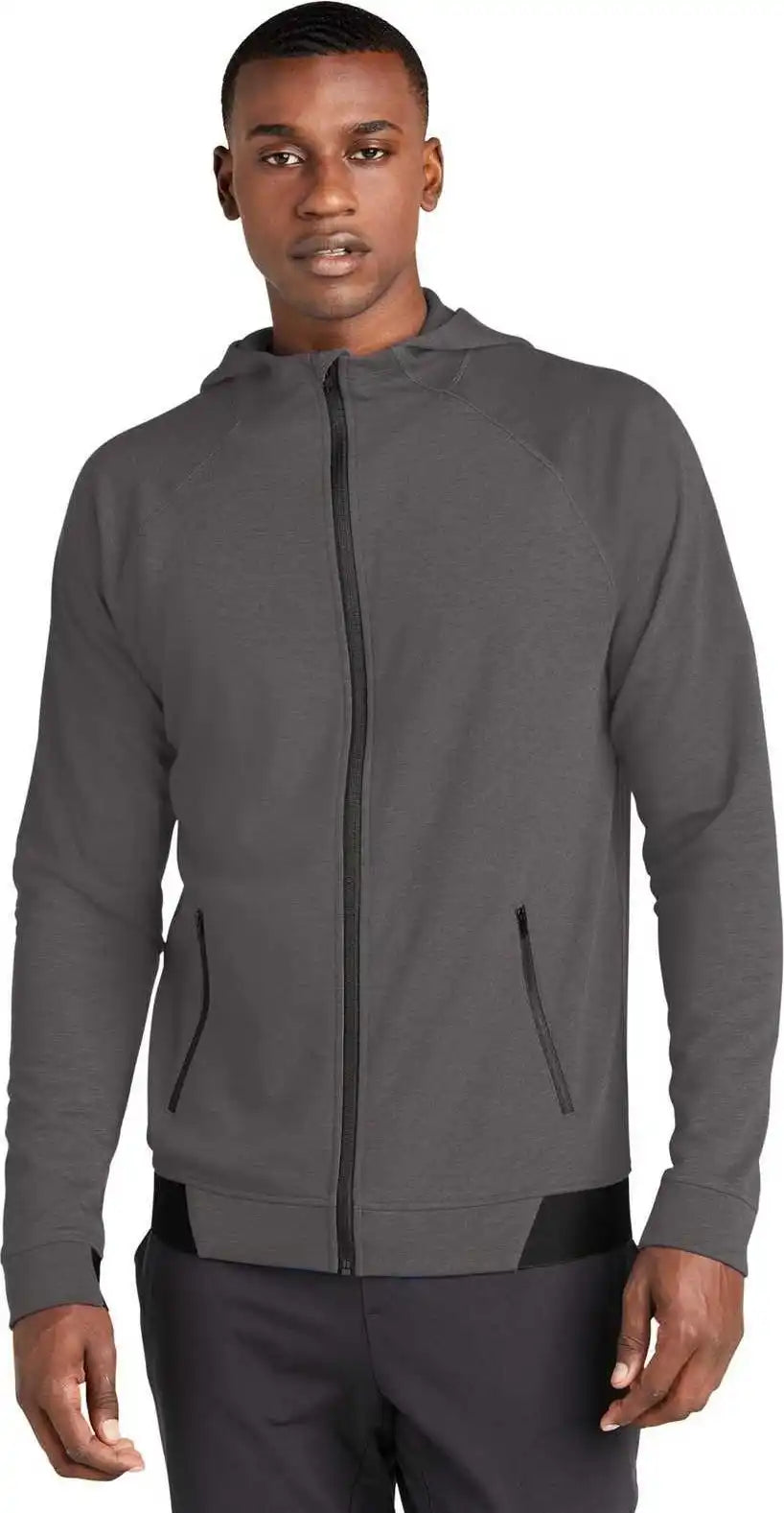 Sport-tek St570 Posicharge Strive Hooded Full-zip - Graphite