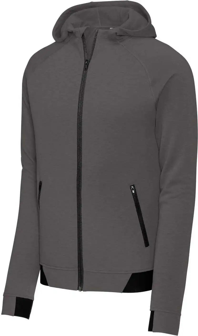 Sport-tek St570 Posicharge Strive Hooded Full-zip - Graphite