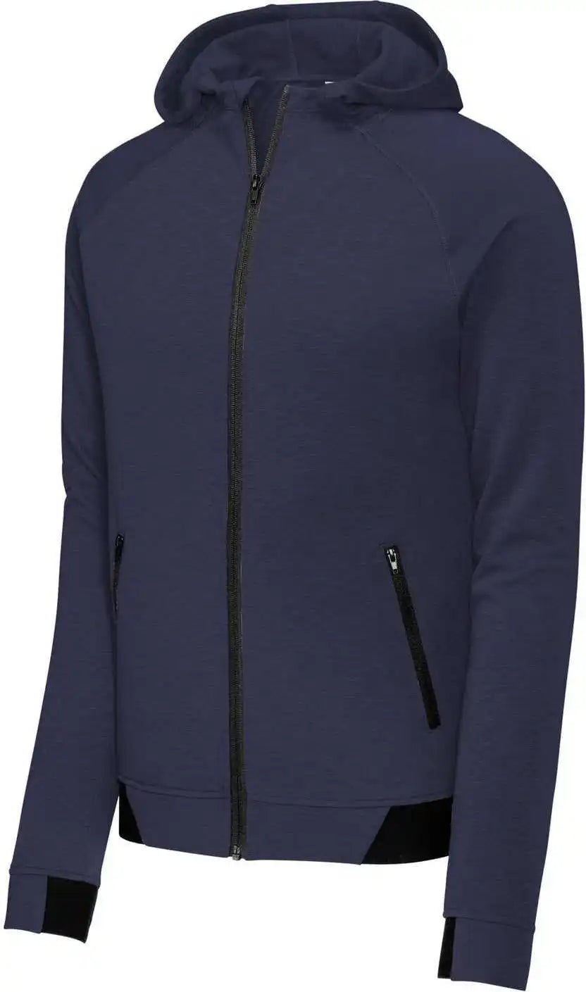 Sport-tek St570 Posicharge Strive Hooded Full-zip - True Navy