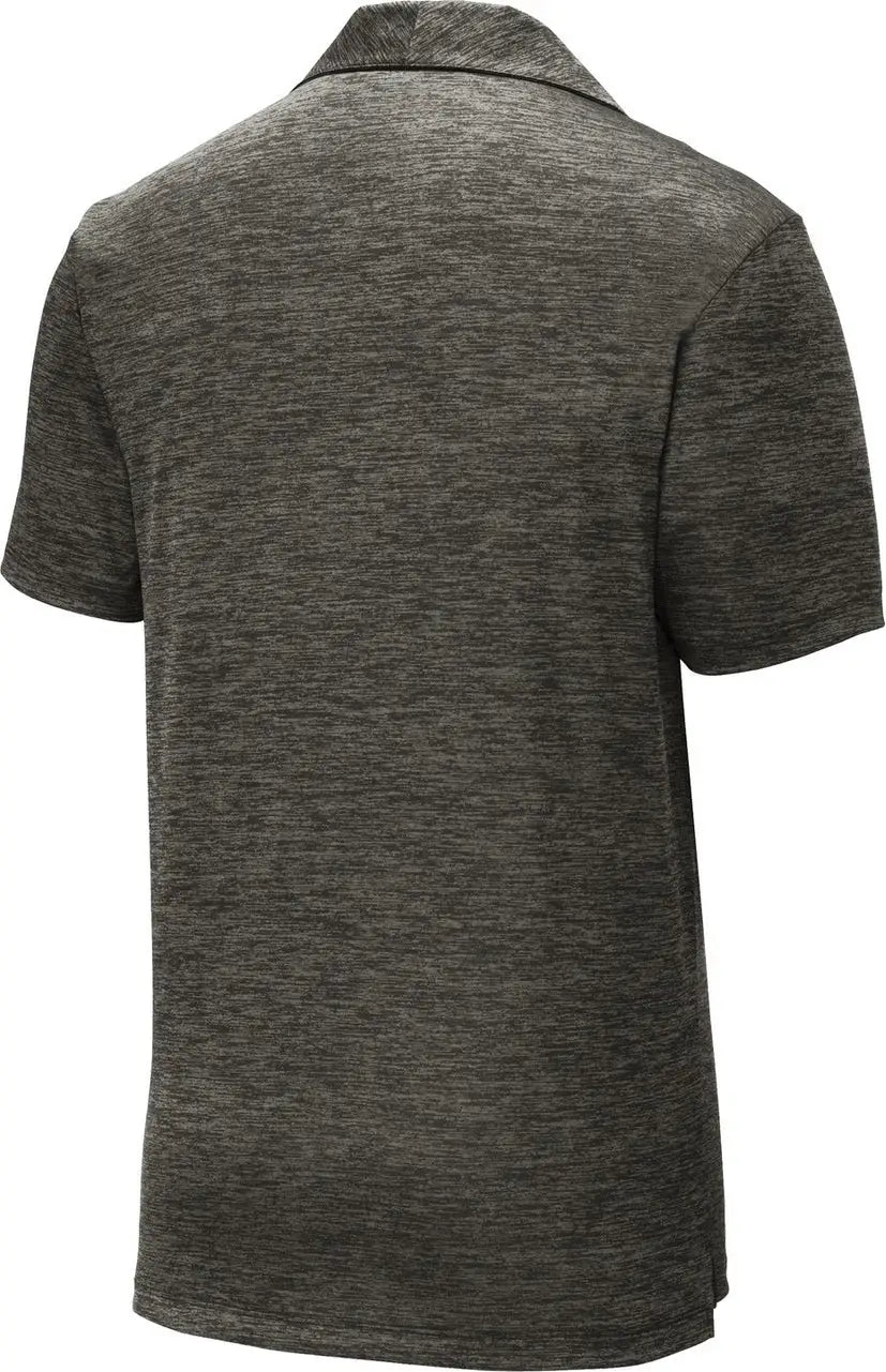 Sport-tek St590 Posicharge Electric Heather Polo - Gray-black - Adult Xs