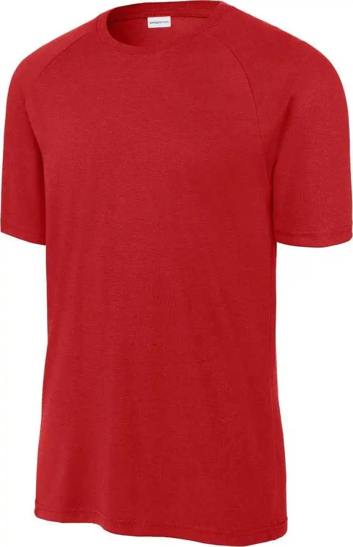 Sport-tek St6040 Halftime Raglan Tee - Deep Red