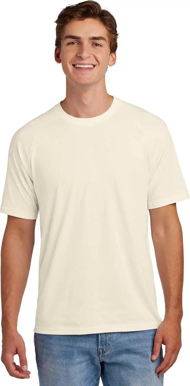 Sport-tek St6040 Halftime Raglan Tee - Ecru