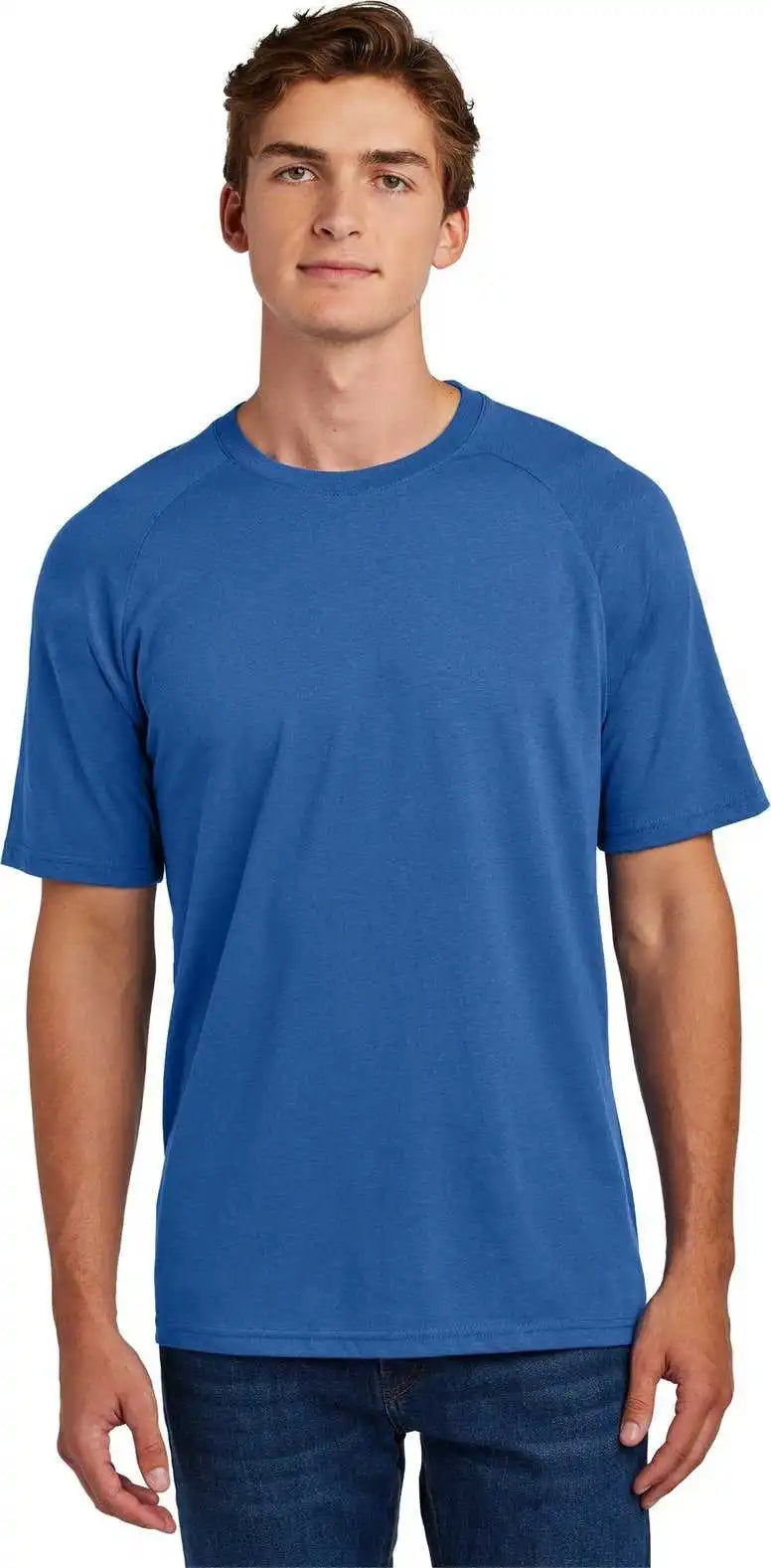 Sport Tek St6040 Halftime Raglan Tee True Royal