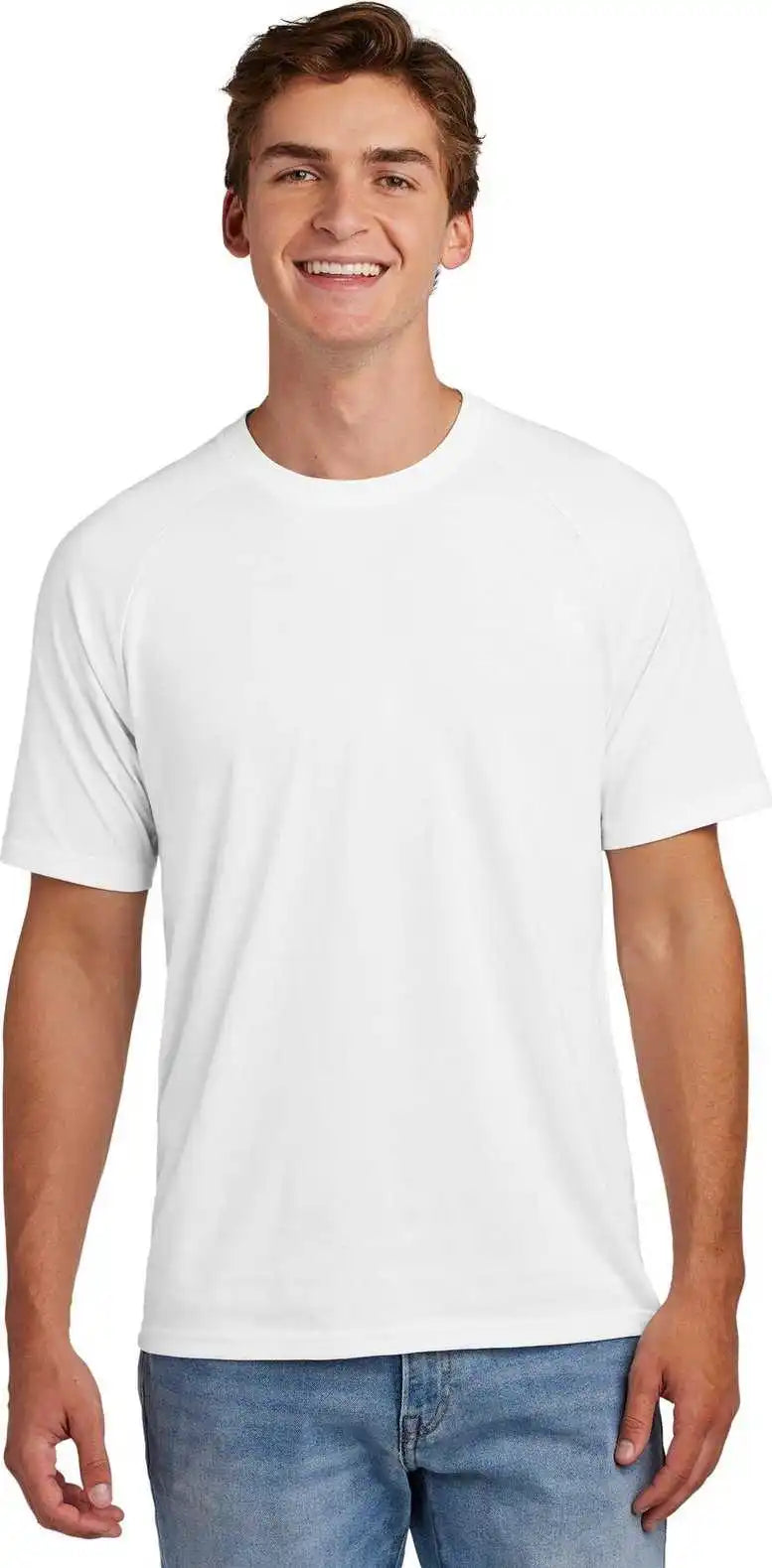Sport-tek St6040 Halftime Raglan Tee - White