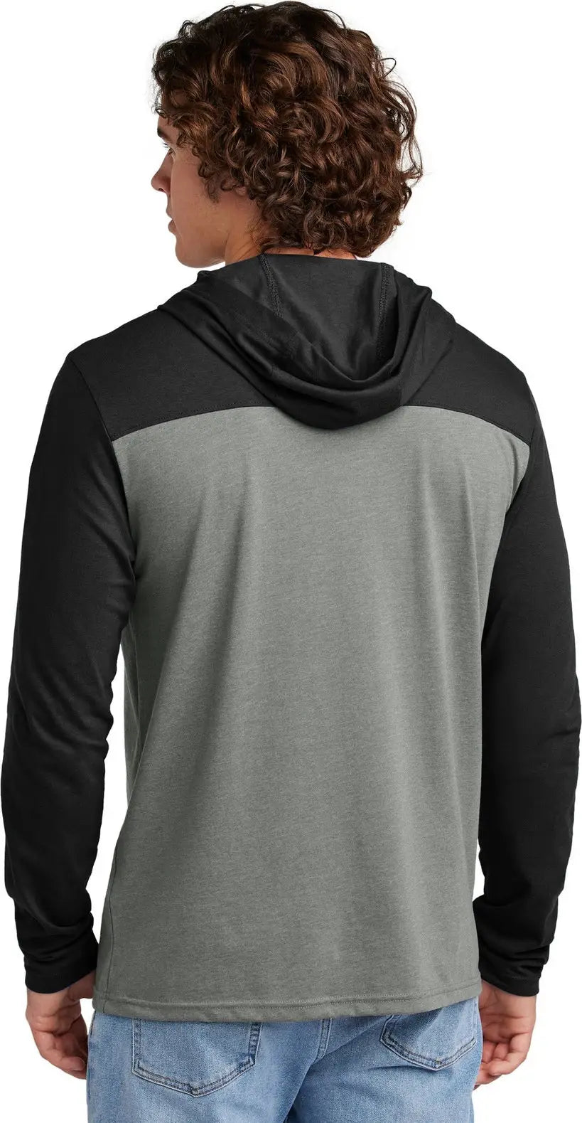 Sport-tek St6044 Halftime Long Sleeve Hoodie - Black Vintage Heather
