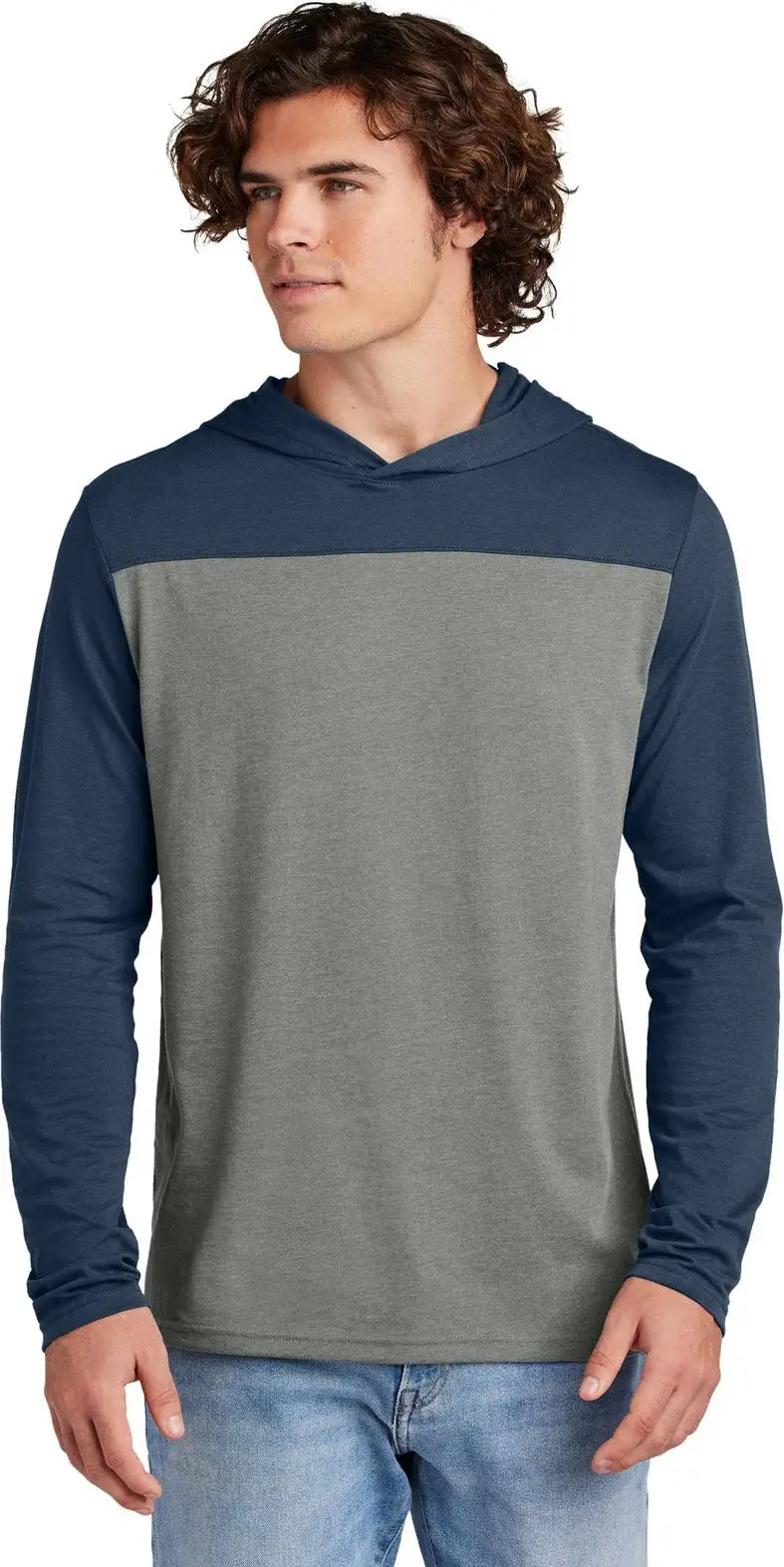 Sport-tek St6044 Halftime Long Sleeve Hoodie - True Navy Vintage Heather - Navy/ / Adult Xs