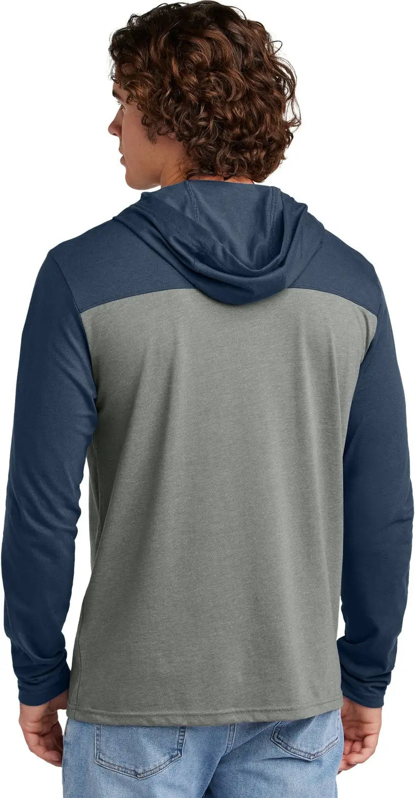 Sport-tek St6044 Halftime Long Sleeve Hoodie - True Navy Vintage Heather