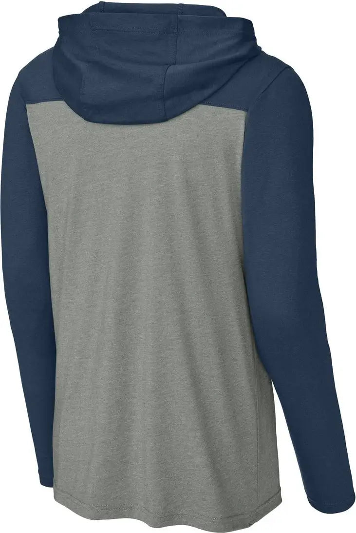 Sport-tek St6044 Halftime Long Sleeve Hoodie - True Navy Vintage Heather