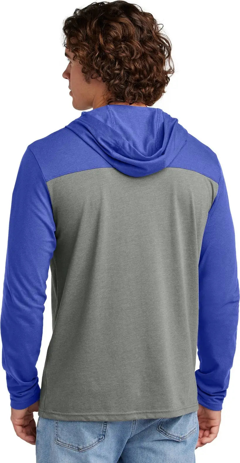 Sport-tek St6044 Halftime Long Sleeve Hoodie - True Royal Vintage Heather