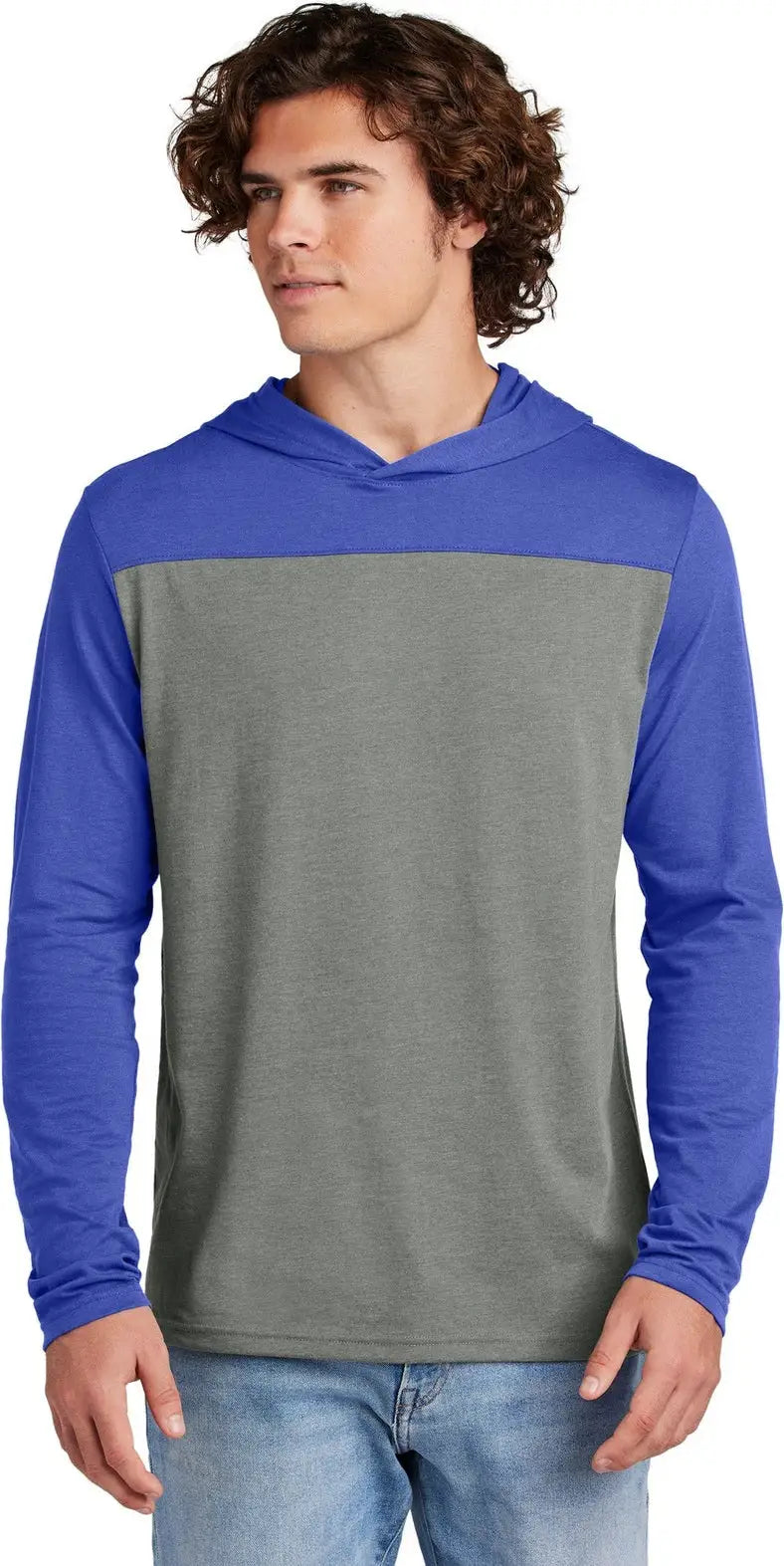 Sport-tek St6044 Halftime Long Sleeve Hoodie - True Royal Vintage Heather - Royal/ / Adult Xs