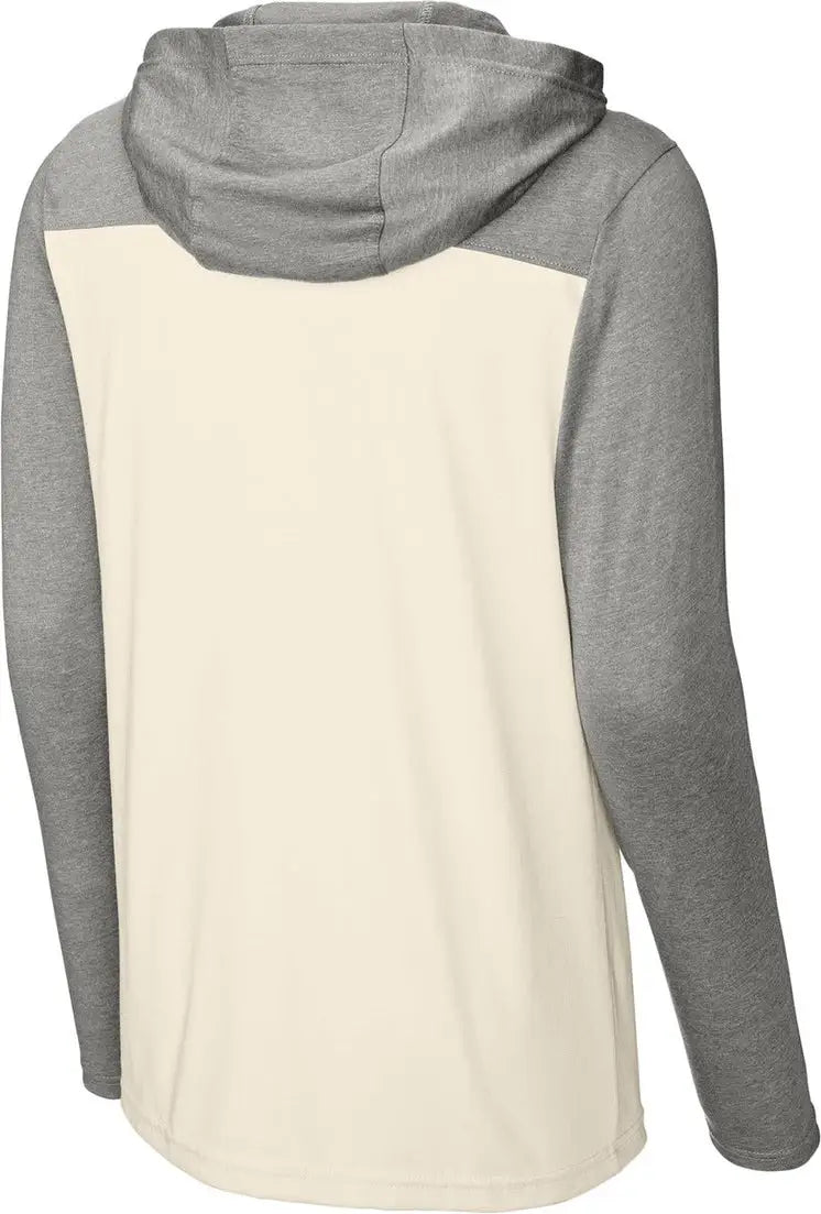 Sport-tek St6044 Halftime Long Sleeve Hoodie - Vintage Heather Ecru - Heather/ / Adult Xs