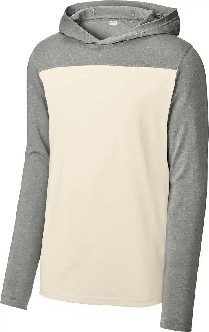 Sport-tek St6044 Halftime Long Sleeve Hoodie - Vtgh/ecru