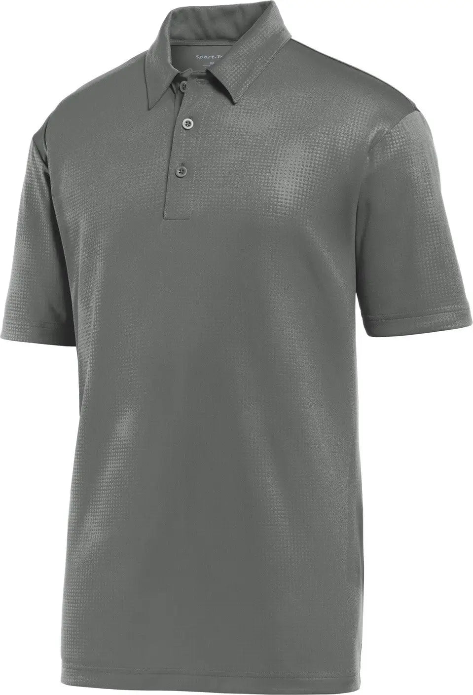 Sport-tek St630 Embossed Posicharge Tough Polo - Dark Smoke Gray