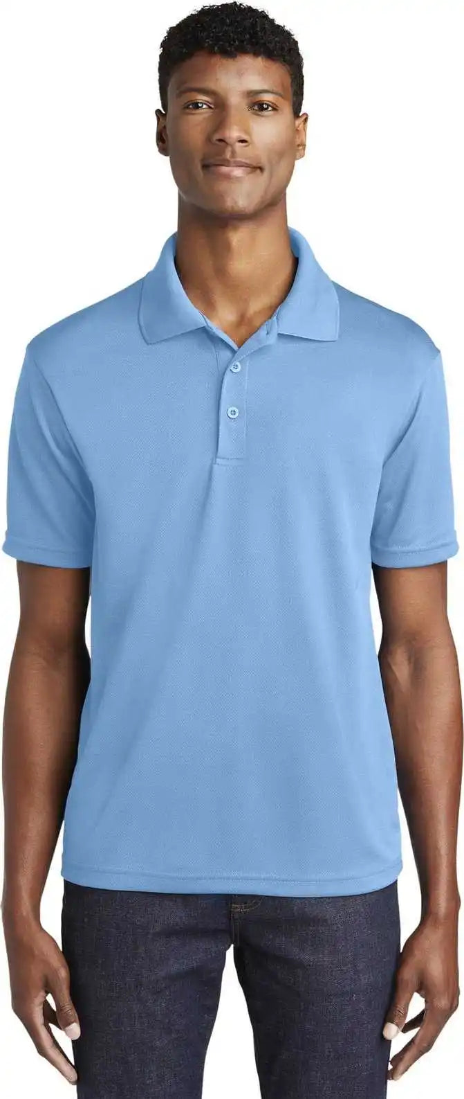 Sport-tek St640 Posicharge Racermesh Polo - Carolina Blue