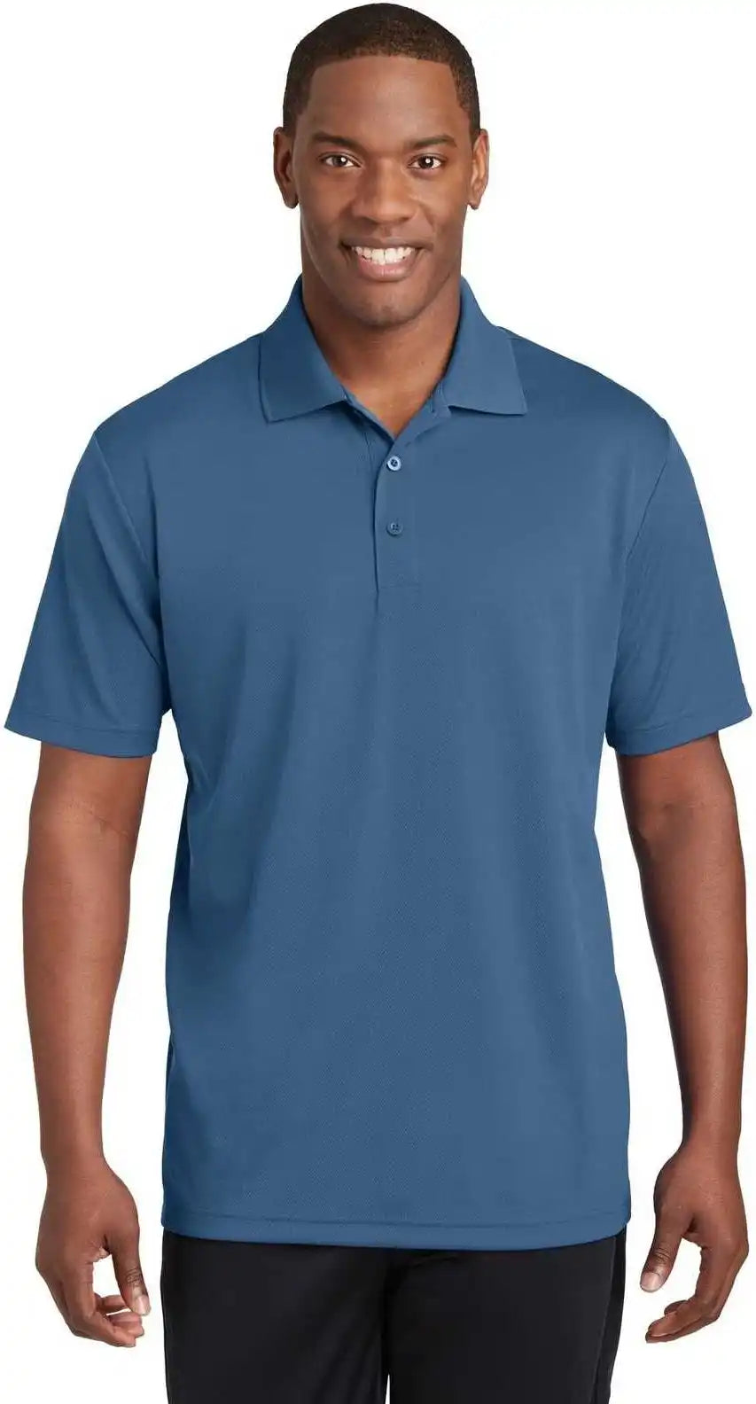 Sport Tek St640 Posicharge Racermesh Polo Dawn Blue