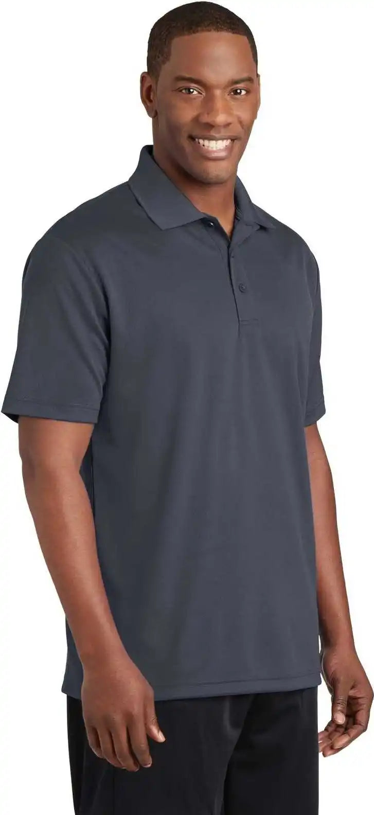 Sport Tek St640 Posicharge Racermesh Polo Graphite