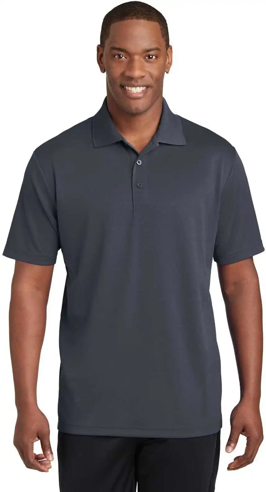 Sport Tek St640 Posicharge Racermesh Polo Graphite