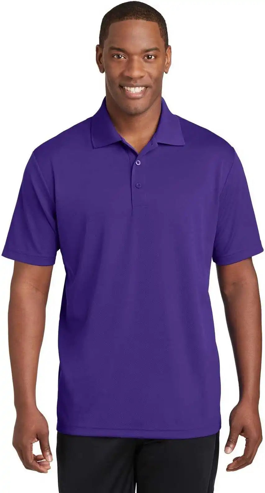 Sport Tek St640 Posicharge Racermesh Polo Purple