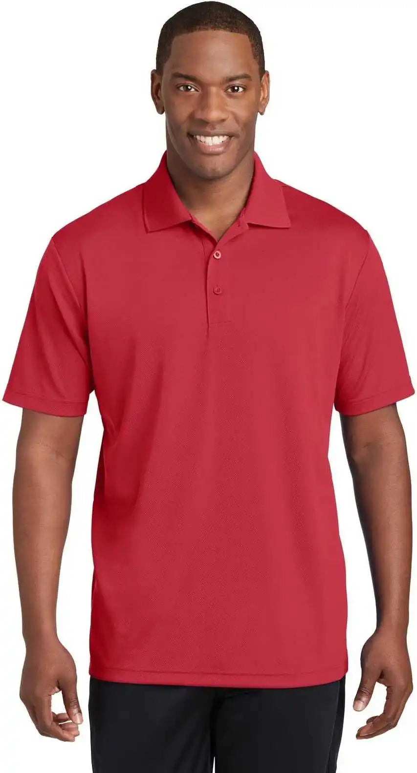 Sport Tek St640 Posicharge Racermesh Polo True Red