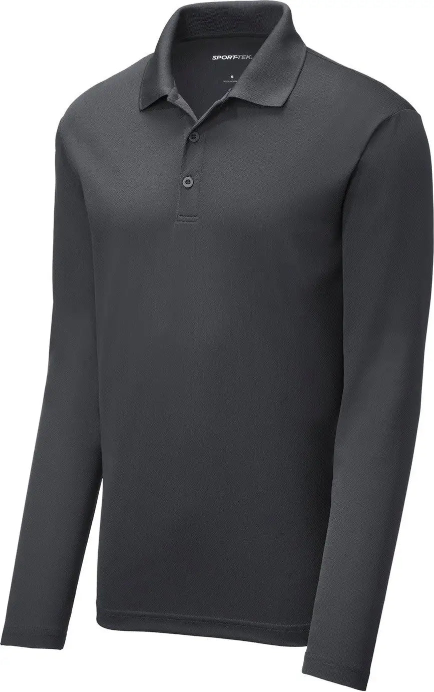 Sport-tek St640ls Posicharge Racermesh Long Sleeve Polo - Graphite