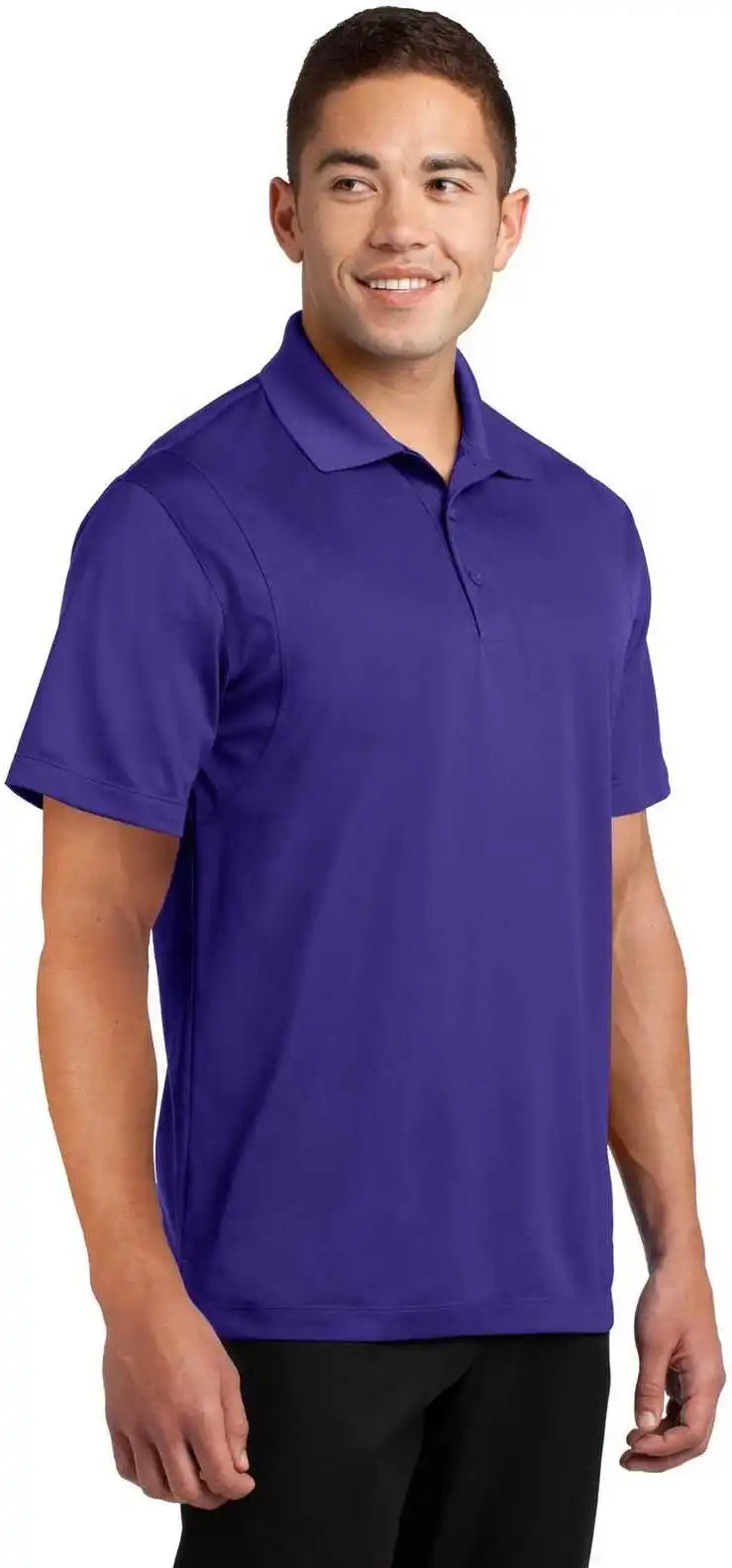 Sport Tek St650 Micropique Wick Polo Purple