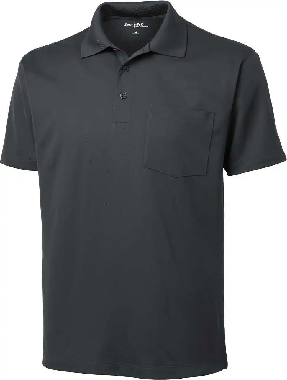 Sport-tek St651 Micropique Sport-wick Pocket Polo - Iron Grey