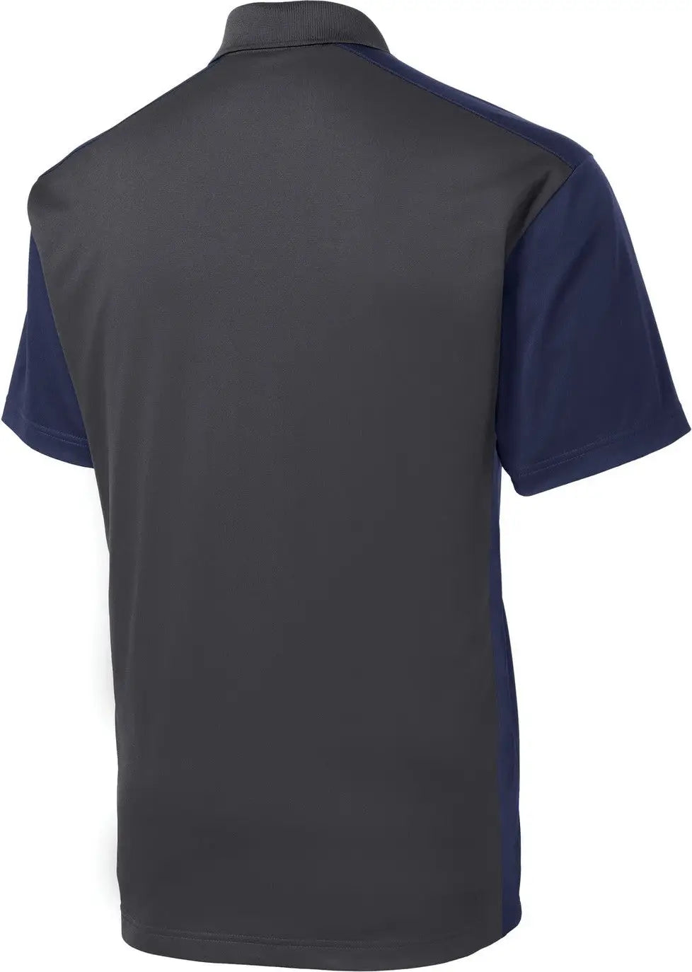 Sport-tek St652 Colorblock Micropique Sport-wick Polo - Iron Gray True Navy - Gray/ / Adult Xs