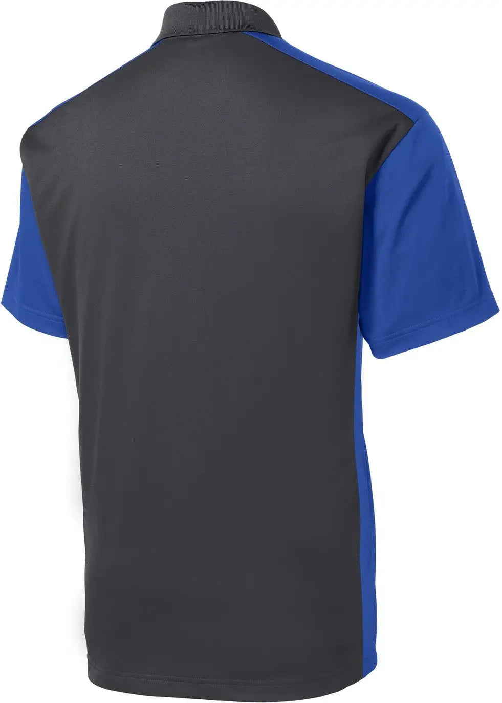 Sport-tek St652 Colorblock Micropique Sport-wick Polo - Iron Gray True Royal