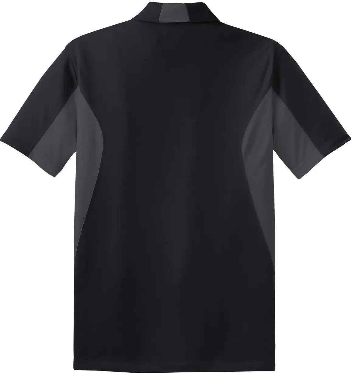 Sport-tek St655 Side Blocked Micropique Sport-wick Polo - Black Iron Gray