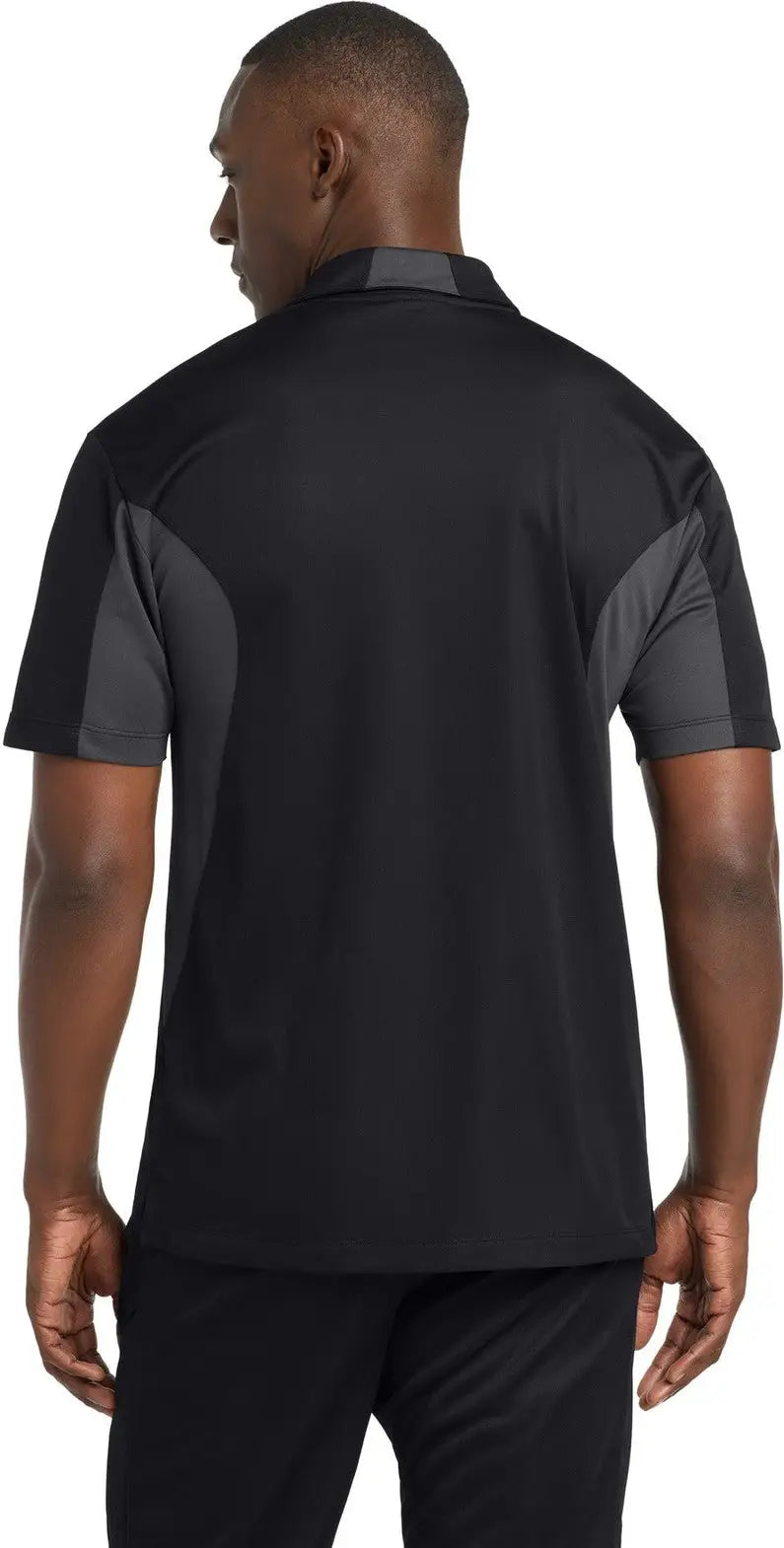 Sport-tek St655 Side Blocked Micropique Sport-wick Polo - Black Iron Gray