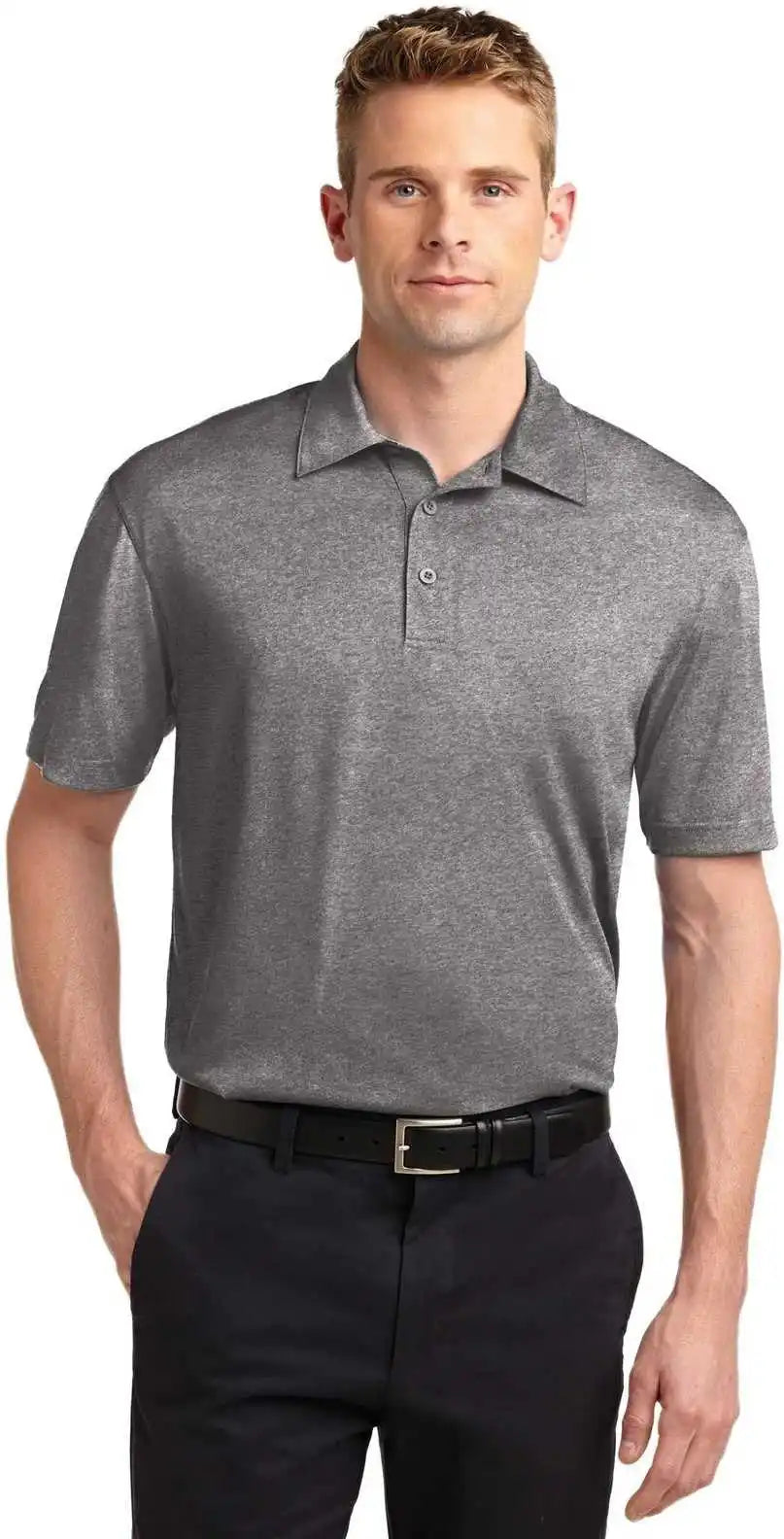 Sport Tek St660 Heather Contender Polo Vintage