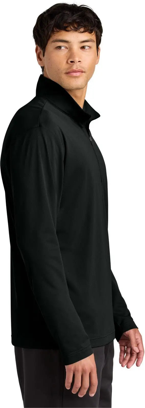 Sport-tek St672 Micropique Sport-wick 1/4-zip - Black
