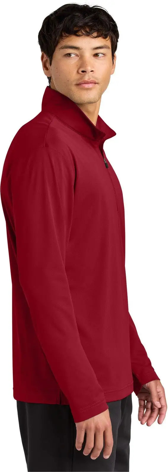 Sport-tek St672 Micropique Sport-wick 1/4-zip - Deep Red