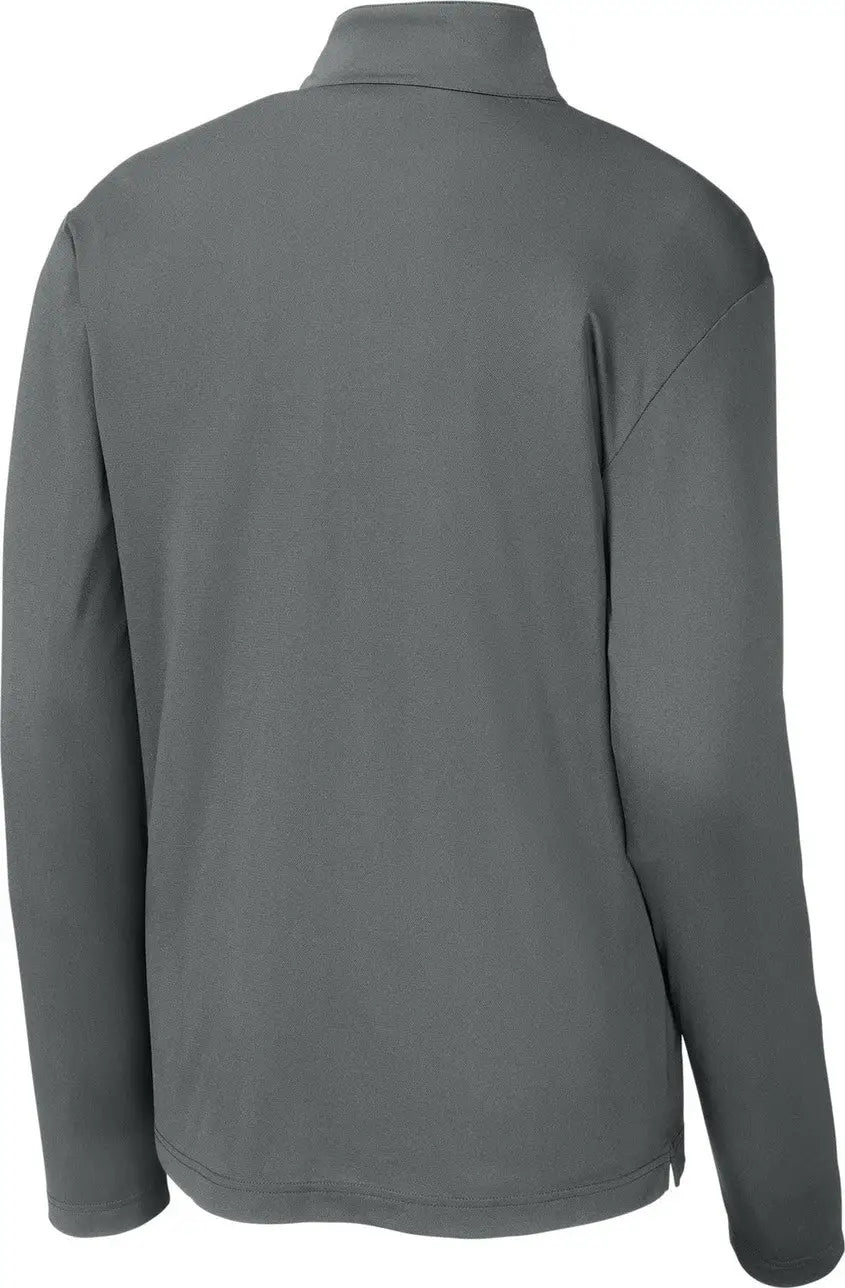 Sport-tek St672 Micropique Sport-wick 1/4-zip - Gray Concrete - Adult Xs