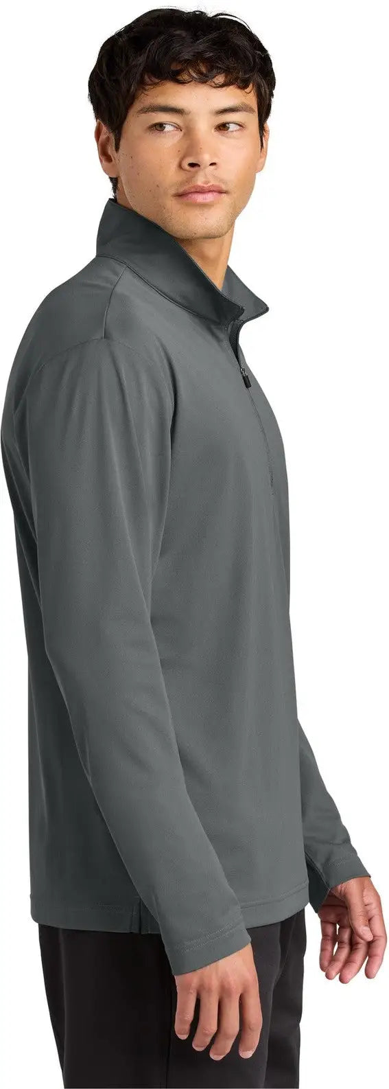 Sport-tek St672 Micropique Sport-wick 1/4-zip - Gray Concrete