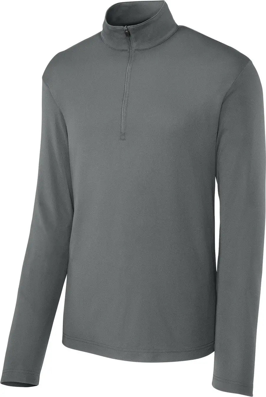 Sport-tek St672 Micropique Sport-wick 1/4-zip - Gray Concrete