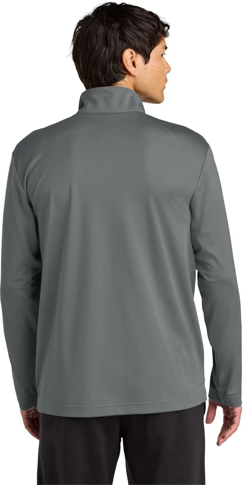Sport-tek St672 Micropique Sport-wick 1/4-zip - Gray Concrete