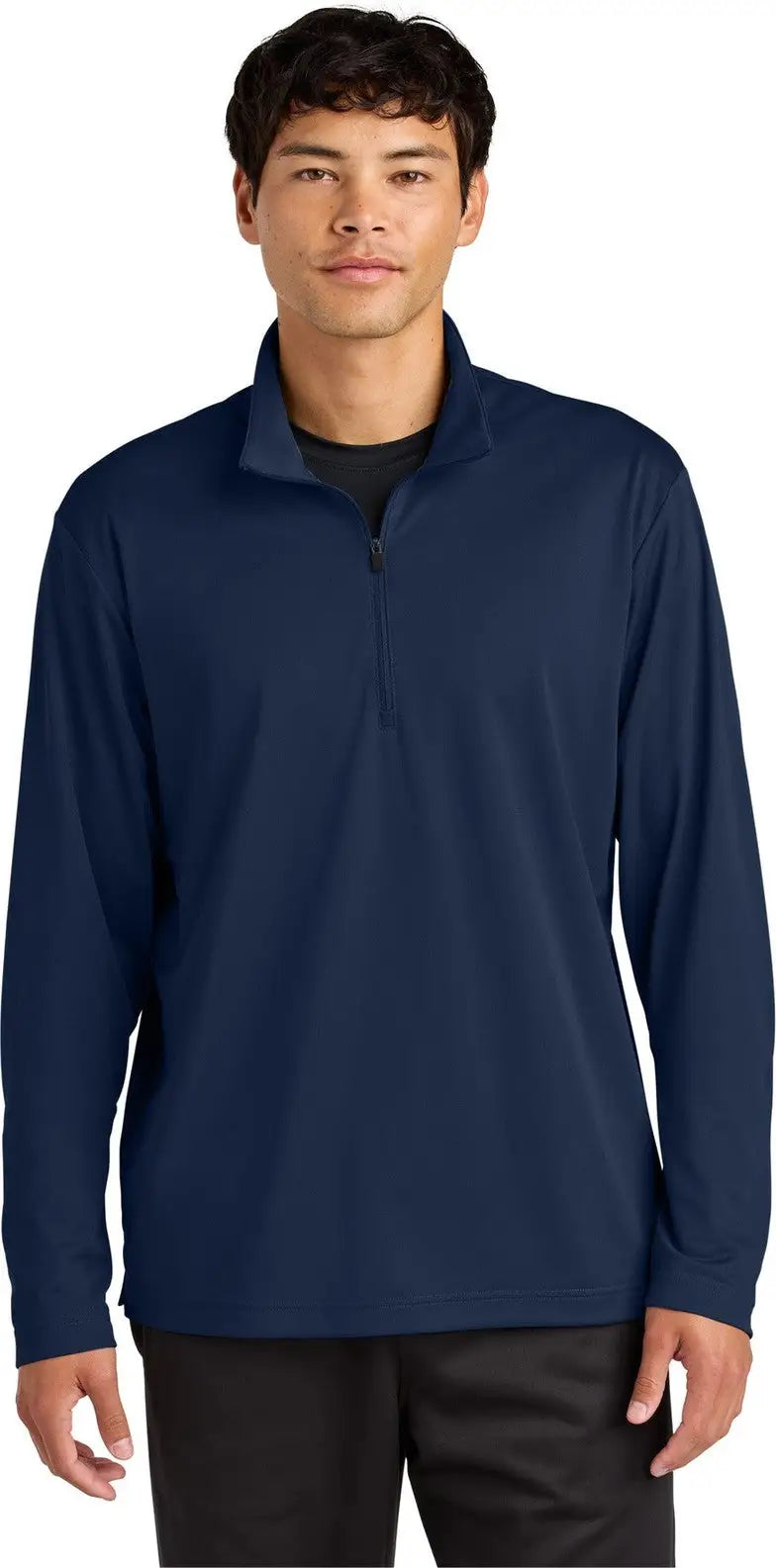 Sport-tek St672 Micropique Sport-wick 1/4-zip - True Navy - Adult Xs