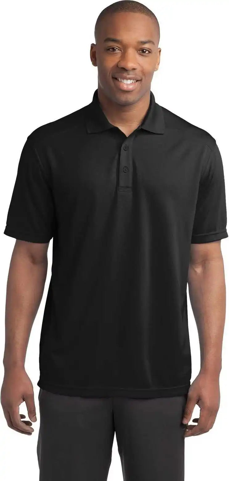 Sport Tek St680 Posicharge Micro Mesh Polo Black