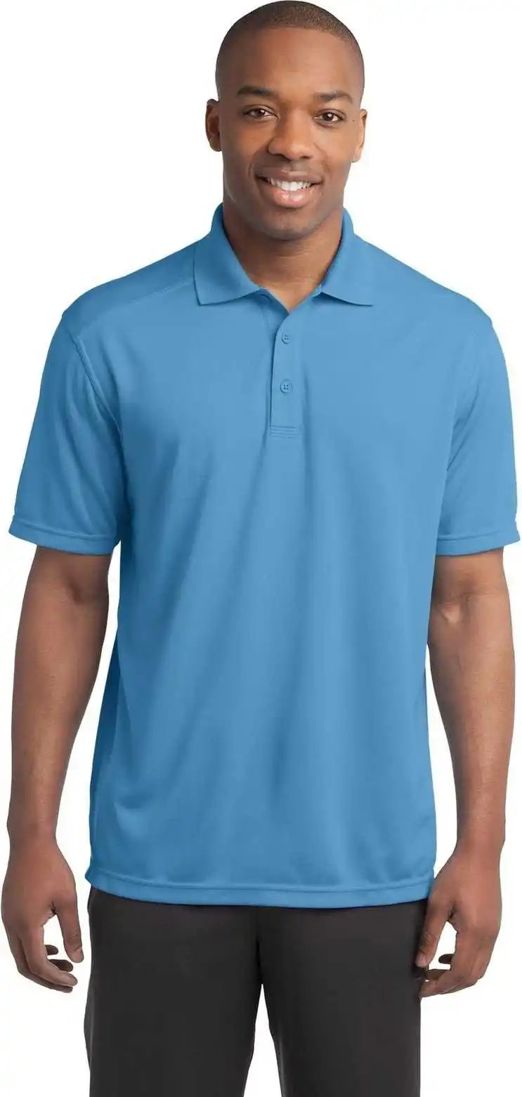 Sport Tek St680 Posicharge Micro Mesh Polo Carolina Blue