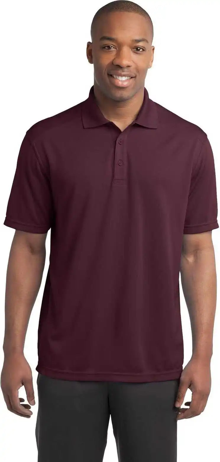 Sport Tek St680 Posicharge Micro Mesh Polo Maroon
