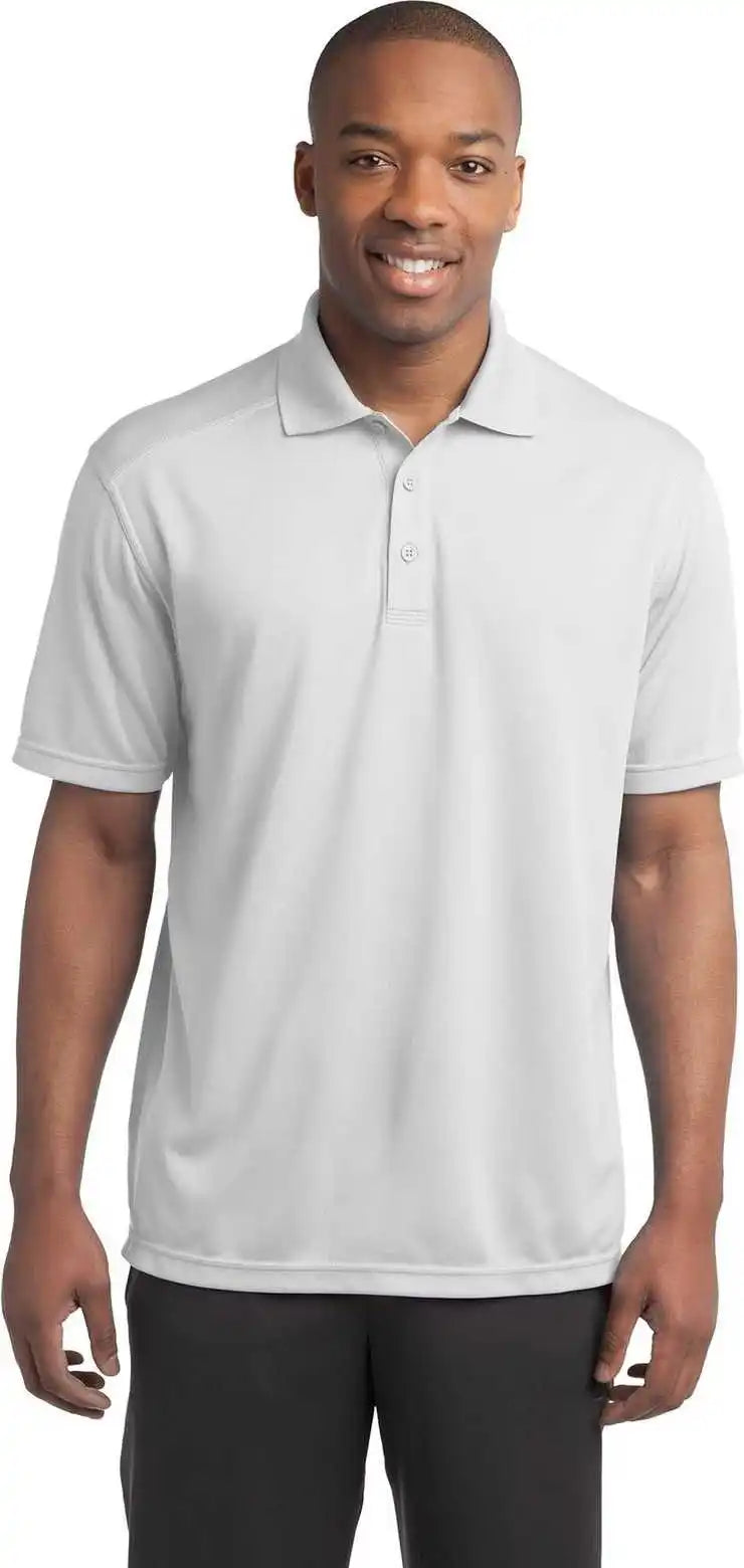 Sport Tek St680 Posicharge Micro Mesh Polo White